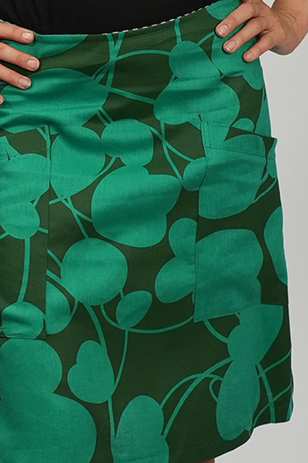 Heidi skirt short | Blossom green/green final sale