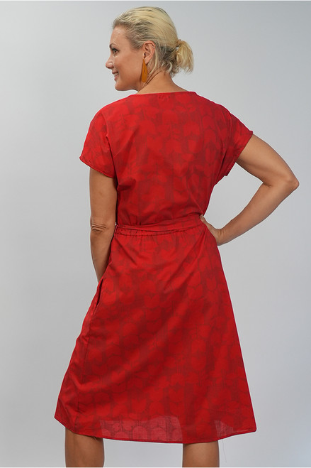Bibee Dress | Tulip red/red final sale