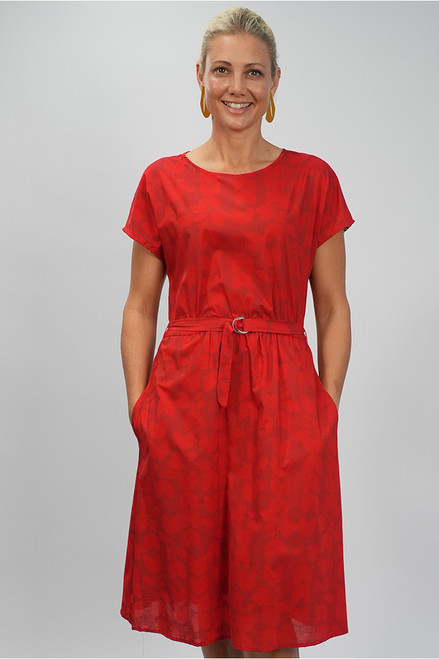 Bibee Dress | Tulip red/red final sale