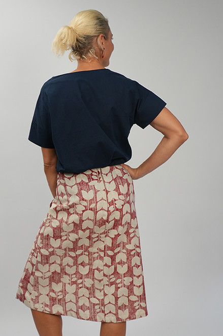 Heidi skirt long | Tulip red final sale