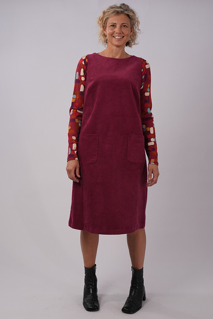 Susie dress | Berry corduroy 