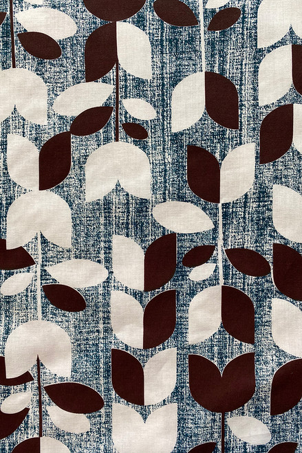 Drill Fabric | Tulip blue/grape - $40/mt