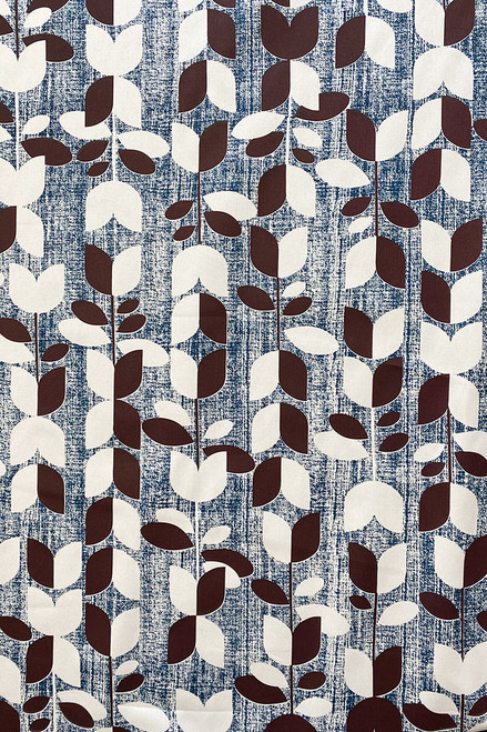 Drill Fabric | Tulip blue/grape - $40/mt