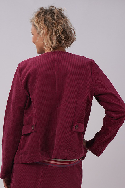 Jacket | Corduroy berry