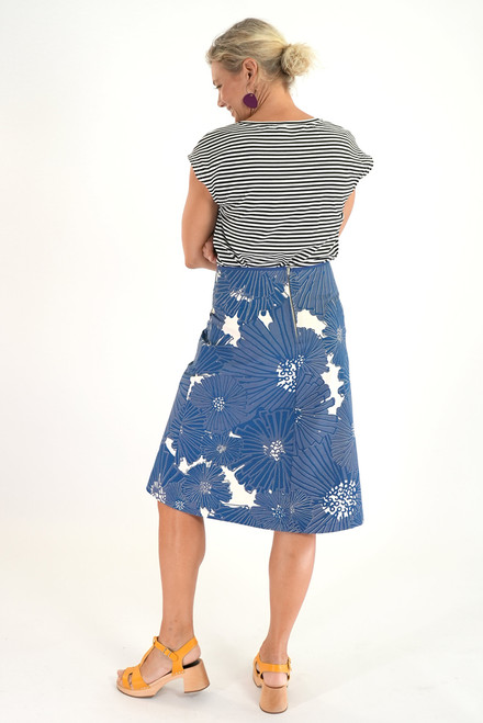 Ava skirt Long | Dahlia Blue