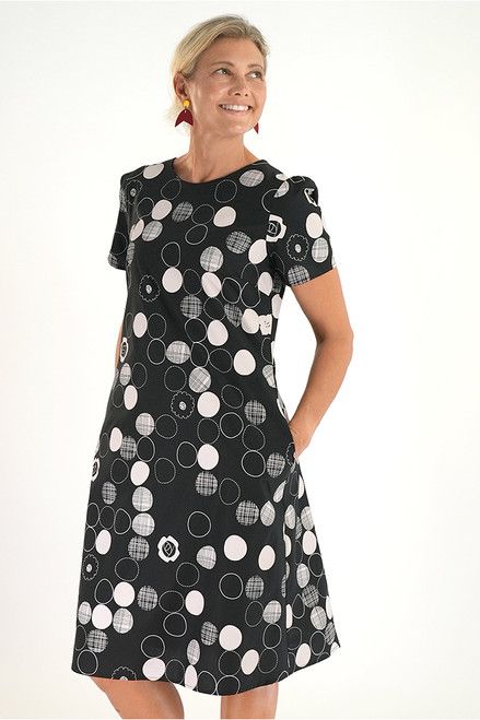 Debbie dress | Jotto black/ivory