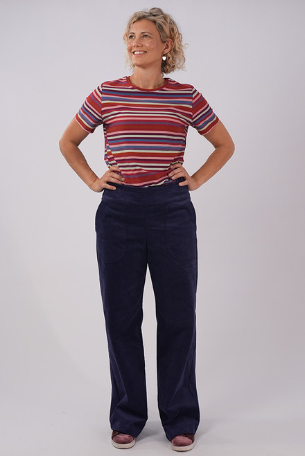 Gabby Pants | Deep blue Corduroy