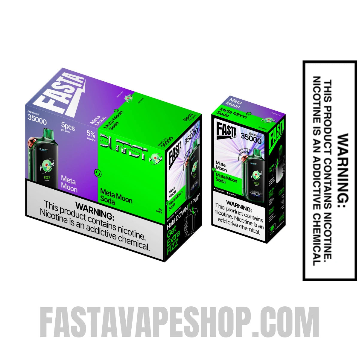 Meta Moon / Meta Moon Sode Fasta Burrst 35000 Fizz Series Vape with bundle box