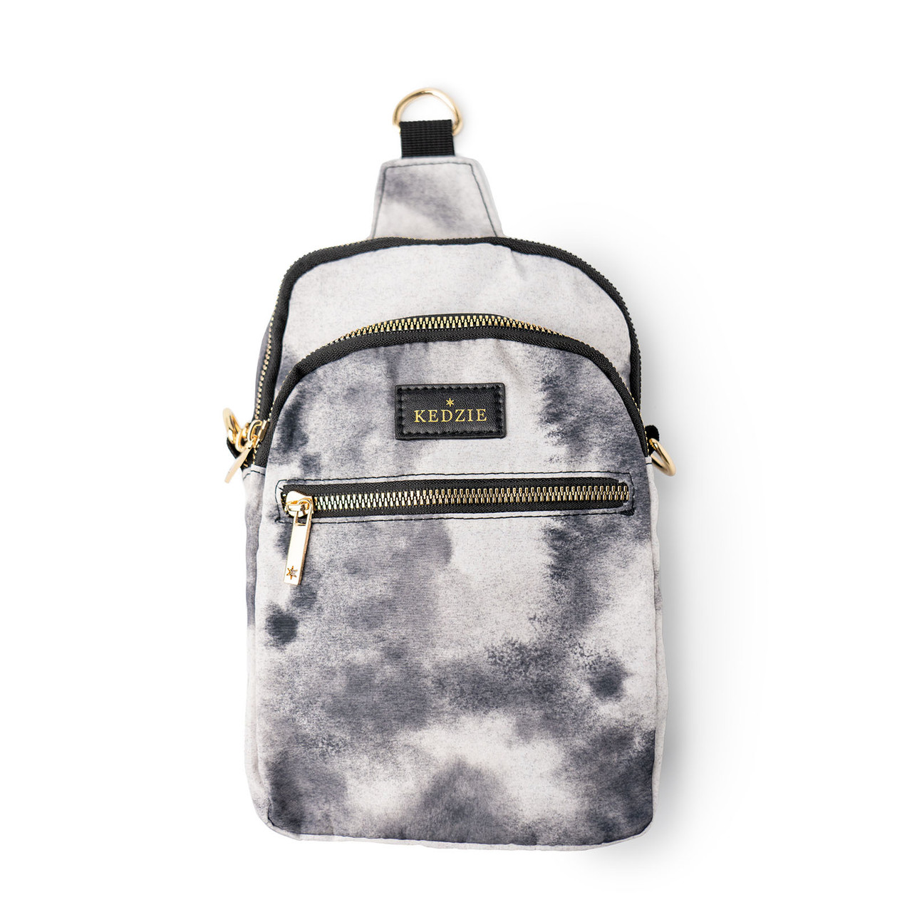 Marbled Mini Backpack - Pink & White