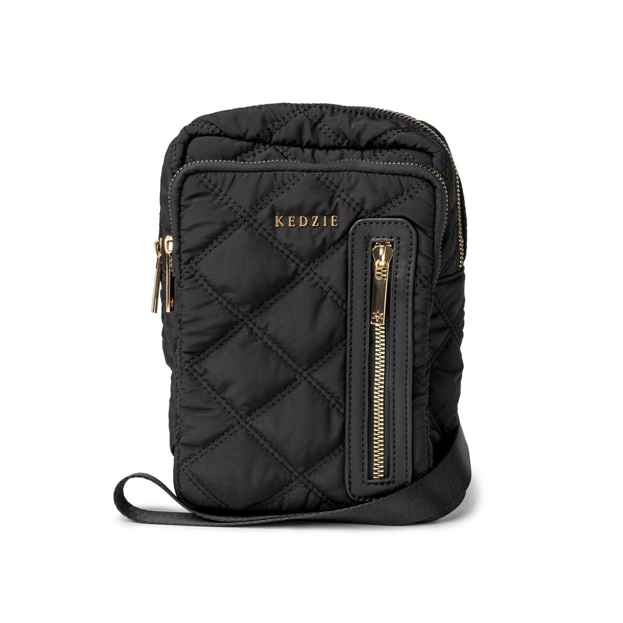 Cloud 9 Quilted Puffer Convertible Sling Bag (Black), Interchangeable 2-Inch? KEDZIE Cloud 9 Quilted Puffer Convertible Sling Bag (Black)2  main image 3