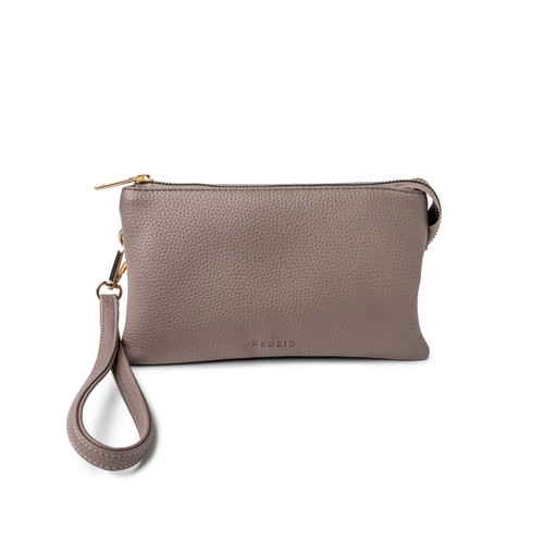 Nordstrom's Kara Pebbled Leather Cross Body Bag in Dove Gray