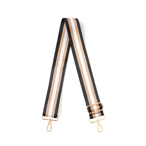 Black Stripe Interchangeable Bag Strap