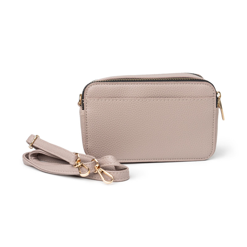 Leather Cross Body Camera Bag, Taupe, Cross Body Bags