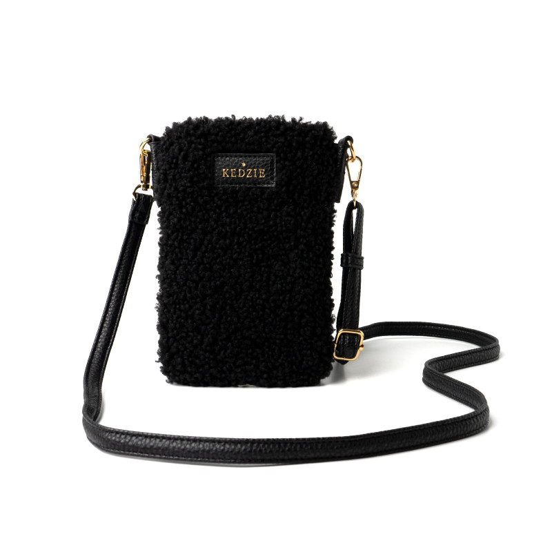 Vegan Sherpa Smartphone Crossbody - Kedzie