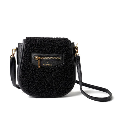 ☆ ☆ Women's CKJ Block Sherpa Mini Bag Ivory 4K3 kdzfcm-blk_01__25304.