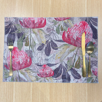 Placemat - Pink Australiana