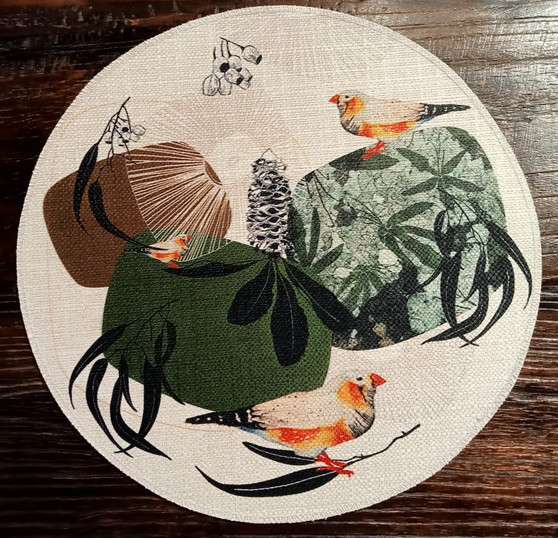 Placemat Round - Geo Finch 