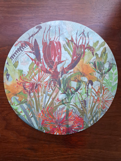 Wipeable Placemat - Binna Burra in Terracotta