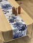 TABLE RUNNER - Antique Floral Blue