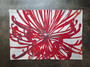 Linen Placemat - Waratah