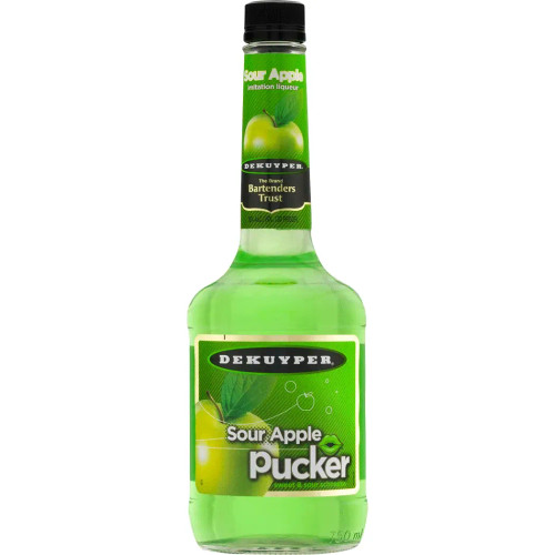 DEKUYPER SOUR APPLE LIQUEURS 1L