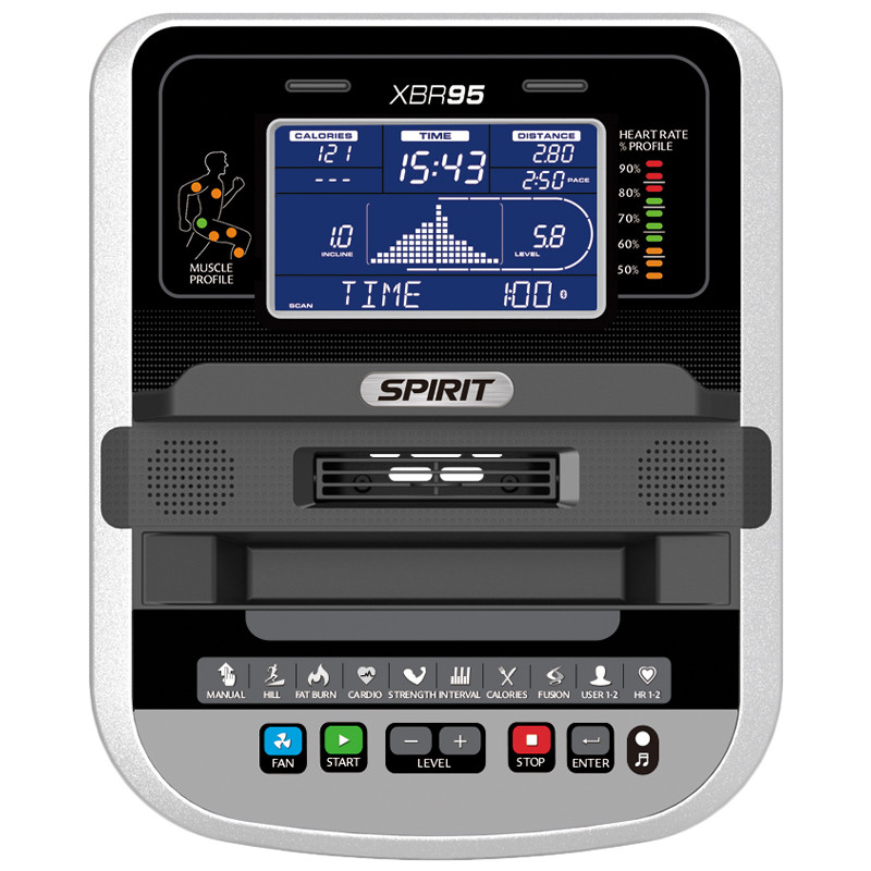 Spirit Fitness XBR95 Recumbent Bike - Exertools
