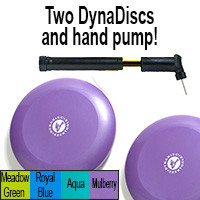 Exertools Dynadiscs 2-Pk (incl Hand Pump) - Mulberry