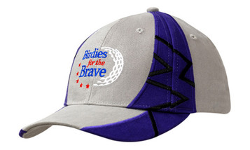 Brushed Heavy Cotton with Fabric Inserts/Embroidery on Crown & Peak || 2823