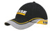 Brushed Heavy Cotton with Mesh Peak and Crown Indent, Embroidered Trim and Piping Brushed Heavy Cotton with Mesh Peak and Crown Indent, Embroidered Trim and Piping