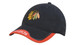 Brushed Heavy Cotton with Peak Indent and Embroidered Trim Brushed Heavy Cotton with Peak Indent and Embroidered Trim