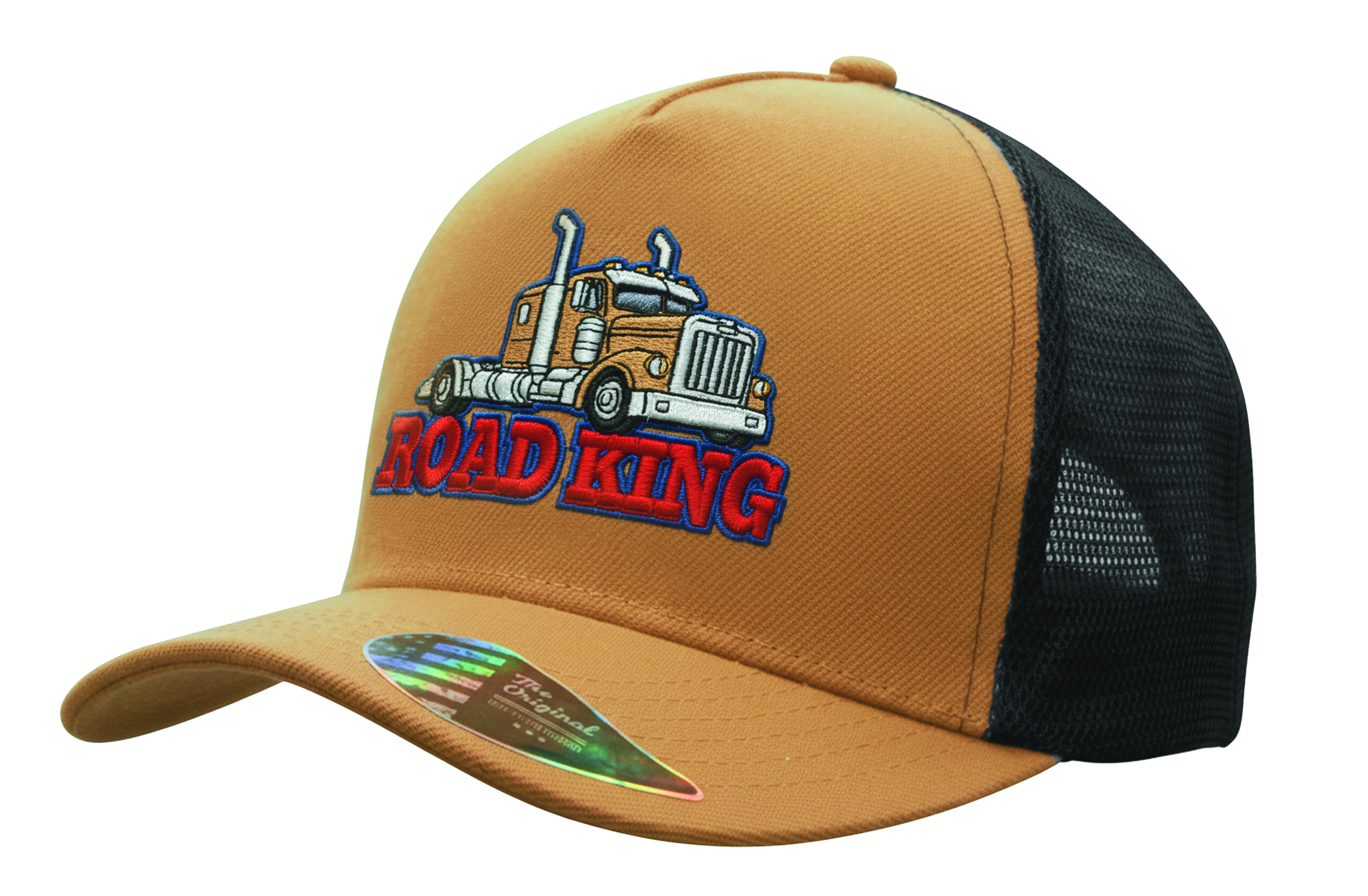 American Premium Twill/Mesh Deep Fit Trucker Cap High Resolution Image