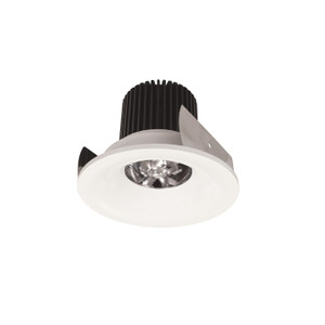 Nora NIOB-2RNB35QWW 2 inch Iolite LED Round Bullnose, 10-Degree Optic, 850lm / 12W, 3500K, White Finish