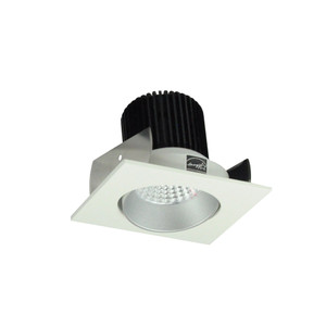 Nora NIOB-2SC40XHW/10 2 inch Iolite LED Square Adjustable Cone Reflector, 1000lm / 14W, 4000K, Haze Reflector / White Flange