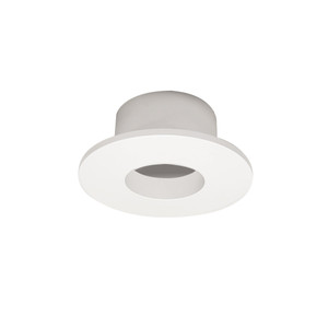 Nora NIOC-1RNGWW 1 inch Iolite Can-less Round Downlight Trim, White finish