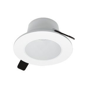 Nora NIOC-2RNDCMPW 2 inch Iolite Can-less Round Downlight Trim, Matte Powder White finish