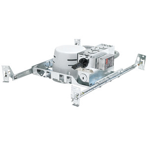 Nora NL-402S/1EL 4 inch Shallow Low Voltage Housing, 120V/12V Elect. Transformer, Max 50W