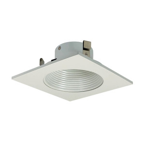 Nora NL-4810WW 4 inch WHT BAFFLE, SQ TRIM White