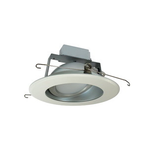 Nora NLCBC-66935XHZWEM 6 inch Cobalt Adjustable LED Retrofit, 1200lm / 14W, 3500K, Haze Reflector / White Flange, Pre-Wired for Emergency