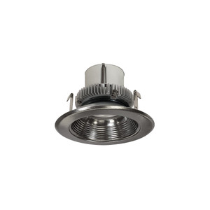 Nora NLCBC2-45240NN/ALE4 4 inch Cobalt Click Round Retrofit Baffle, 750lm / 10W, 4000K, Natural Metal Baffle / Natural Metal Flange, 120-277V input; Phase or 0-10V dimming