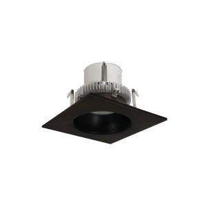 Nora NLCBC2-45335BZBZ/ALE4 4 inch Cobalt Click Square Retrofit Reflector with Round Aperture, 750lm / 10W, 3500K, Bronze Reflector / Bronze Flange, 120-277V input; Phase or 0-10V dimming