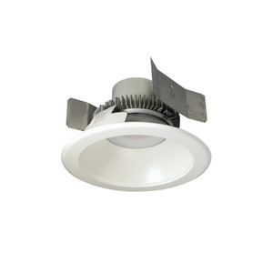 Nora NLCBC2-55135WW/ALE4 5 inch Cobalt Click Round Retrofit Reflector, 750lm / 10W, 3500K, White Reflector / White Flange, 120-277V input; Phase or 0-10V dimming