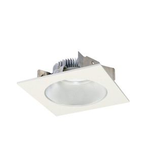 Nora NLCBS-4531227HZW 4 inch Cobalt Shallow High Lumen LED Trim, Square/Round Reflector, 1250lm, 2700K, Haze/White