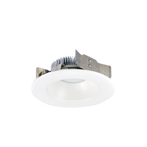 Nora NLCBS-4W511230MPW 4 inch Cobalt Shallow High Lumen LED Trim, Round Reflector, 1250lm, 3000K, Matte Powder White