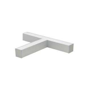 Nora NLIN-T1035A  inchT inch Shaped L-Line LED Direct Linear w/ Dedicated CCT, 4600lm / 3500K, Aluminumminum Finish