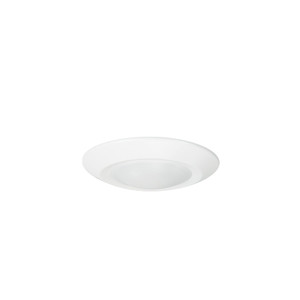 Nora NLOPAC-R4REGT2430W 4 inch Regressed AC Opal LED Surface Mount, 700lm / 11W, 3000K, White finish