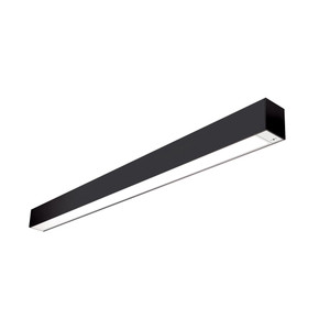 Nora NLUD-4334B/OS 4 ft L-Line LED Indirect/Direct Linear, 6152lm / Selectable CCT, Black Finish, with Motion Sensor