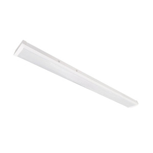 Nora NLWPSW-4L334W/MS 4 ft LED Wraparound with Selectable Lumens & CCT, White Finish, Integral Motion Sensor