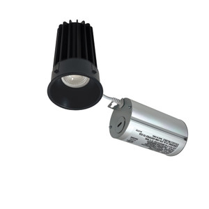 Nora NM2-2RTLDC8540BB 2 inch M2 Round Trimless LED Downlight, 850lm, 4000K, Matte Black finish