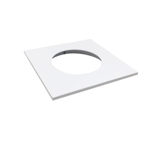 Nora NM2-2SGTMPW Square Trim for NM2-2RG, Matte Powder White