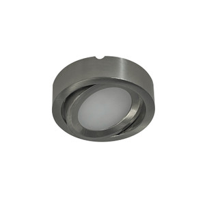 Nora NMP-A35BN 12V Josh Adjustable LED Puck Light, 300lm / 3500K, Brushed Nickel Finish